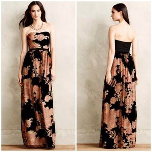 ERIN by Erin Fetherston Black and Pink Strapless Dress